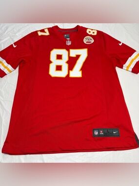 Nike Kansas City Chiefs Travis Kelce #87 Red Jersey Men’s Large